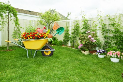 Beautifully maintained lawn in a Brixton residential area